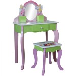 Masuta de toaleta Butterfly cu scaunel din lemn MDF Liberty House Toys OnlyToys Masuta de toaleta Butterfly cu scaunel din lemn MDF Liberty House Toys OnlyToys